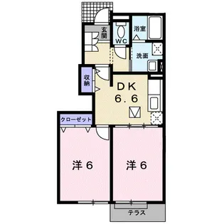 ラ・カサ・デル・スエーニョⅡ【1階】の間取り