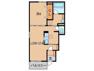 グランプラザ壱番館【1階】の間取り