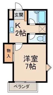 メゾンゆみね【2階】の間取り