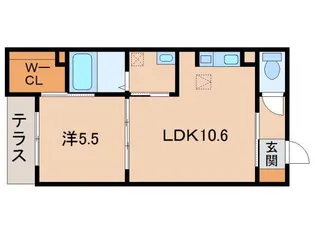 シャーメゾン宝亀【1階】の間取り