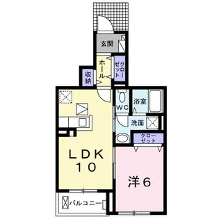 クレシア【1階】の間取り