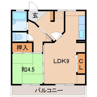 新山荘【2階】の間取り