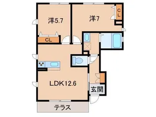 シャーメゾンLife【1階】の間取り