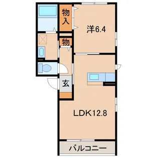ベレオ新通【2階】の間取り