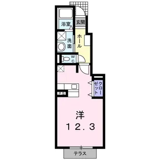サニ-パレスⅡ【1階】の間取り