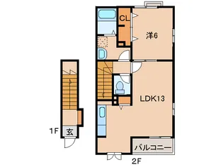 アンジュⅠ【2階】の間取り
