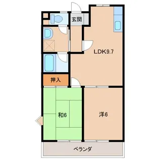 アーバンライフ市脇C棟【2階】の間取り