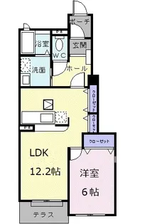 メゾンフォルテⅠ【1階】の間取り
