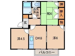 マイルドディアスきし【2階】の間取り