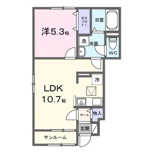 アリアーテⅢ【1階】の間取り