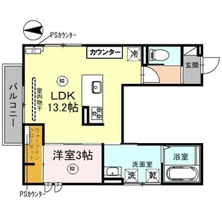 神前ウエストワンズ【3階】の間取り
