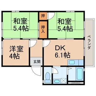 藤ハイツ【2階】の間取り