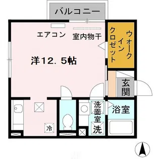 あーばんはいつ神前 A棟【1階】の間取り