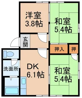 フレグランス小林【2階】の間取り