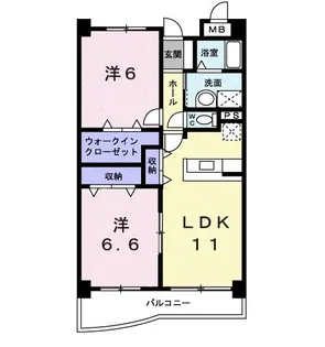 BrightHills H&K【2階】の間取り
