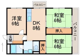 センチュリーハイツ和歌浦【2階】の間取り