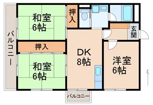 センチュリーハイツ和歌浦【4階】の間取り