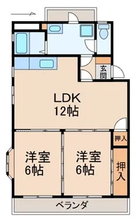サンライト今福【2階】の間取り