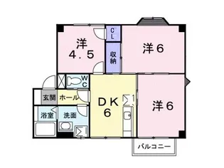 プラドール布施屋Ⅱ【2階】の間取り