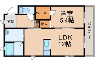ベレオ古江見【2階】の間取り