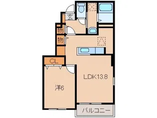 シャン・ノールⅩⅢ【1階】の間取り