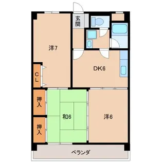 新中島エクセランス【1階】の間取り