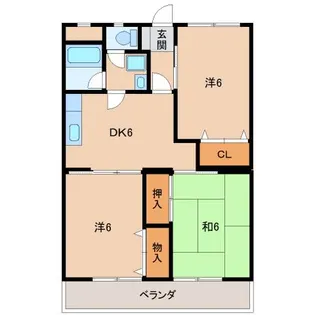 新中島エクセランス【4階】の間取り