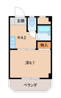 アンビアンテ田中町【9階】の間取り