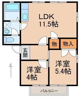 ディアス藤本【2階】の間取り