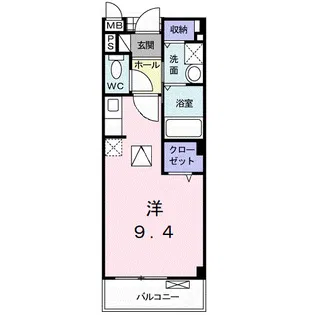 サニーサイド【1階】の間取り