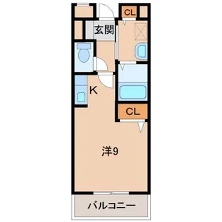 トゥー・ル・モンド【2階】の間取り