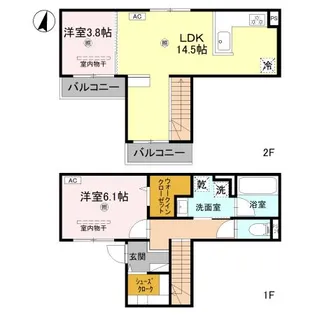 グレイスコート狐島の間取り