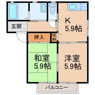 シャーメゾンSK【1階】の間取り