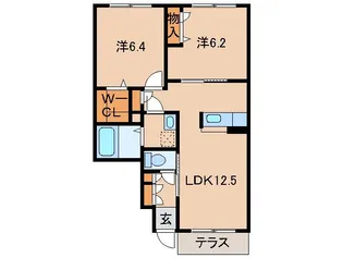 藤栄ハイツⅢ【1階】の間取り