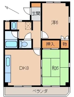 リベラルパレス堀止【4階】の間取り