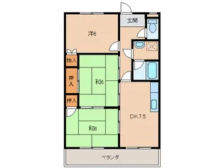泉マンション【3階】の間取り