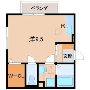 ハピネス・フューチャー B棟【1階】の間取り
