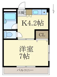 サンパレス【5階】の間取り