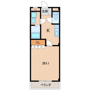 プティ・ベール【2階】の間取り