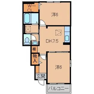 サンライズ【1階】の間取り