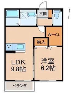 Flora A【2階】の間取り