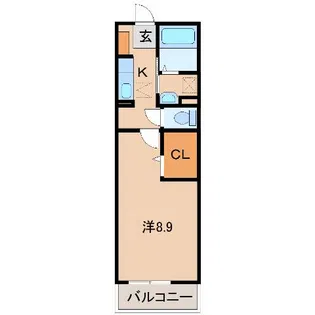クロスロード三沢【1階】の間取り