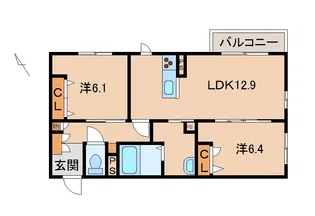 シャーメゾンM’s【2階】の間取り