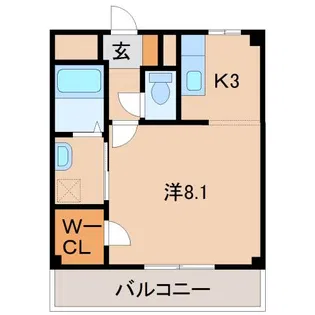 モイス・シャーム【2階】の間取り