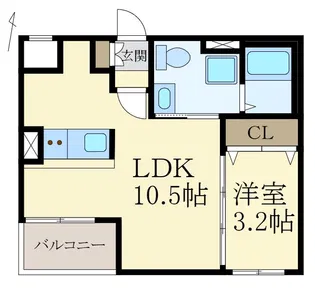 エルニド【2階】の間取り