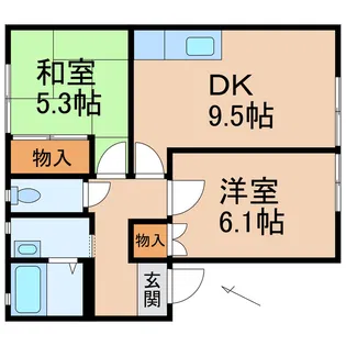フレグランスAKIHO【1階】の間取り