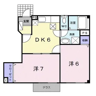 アルモニーふじた3【1階】の間取り
