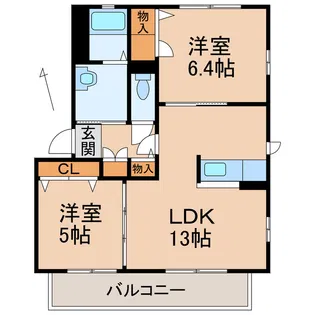 シャーメゾン尾崎【2階】の間取り