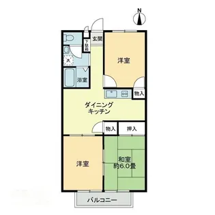 フォブール大井A【0202号室】の間取り