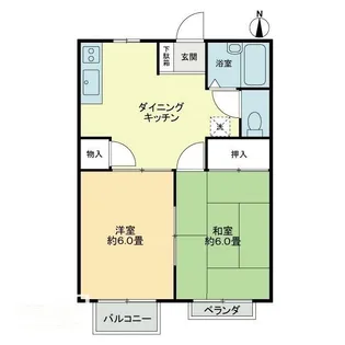 フォブール森A【0A202号室】の間取り